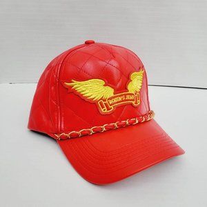 New Men's Robin's Jean Pu Leather Hat - image 1